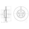 TOYOT 435121271O Brake Disc
